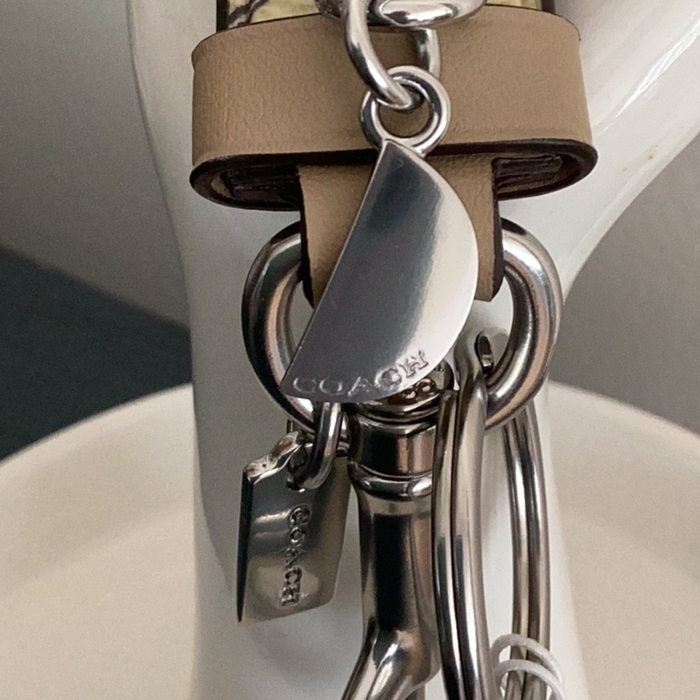 COACH Trigger Snap Bag Charm Lemon Print - Picture 5 of 6